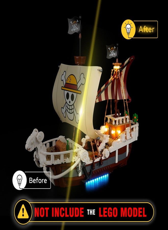 YEABRICKS LED Light for Lego-75639 One Piece The Going Merry Pirate Ship Building Blocks Model (Building Set NOT Included) - Image 4
